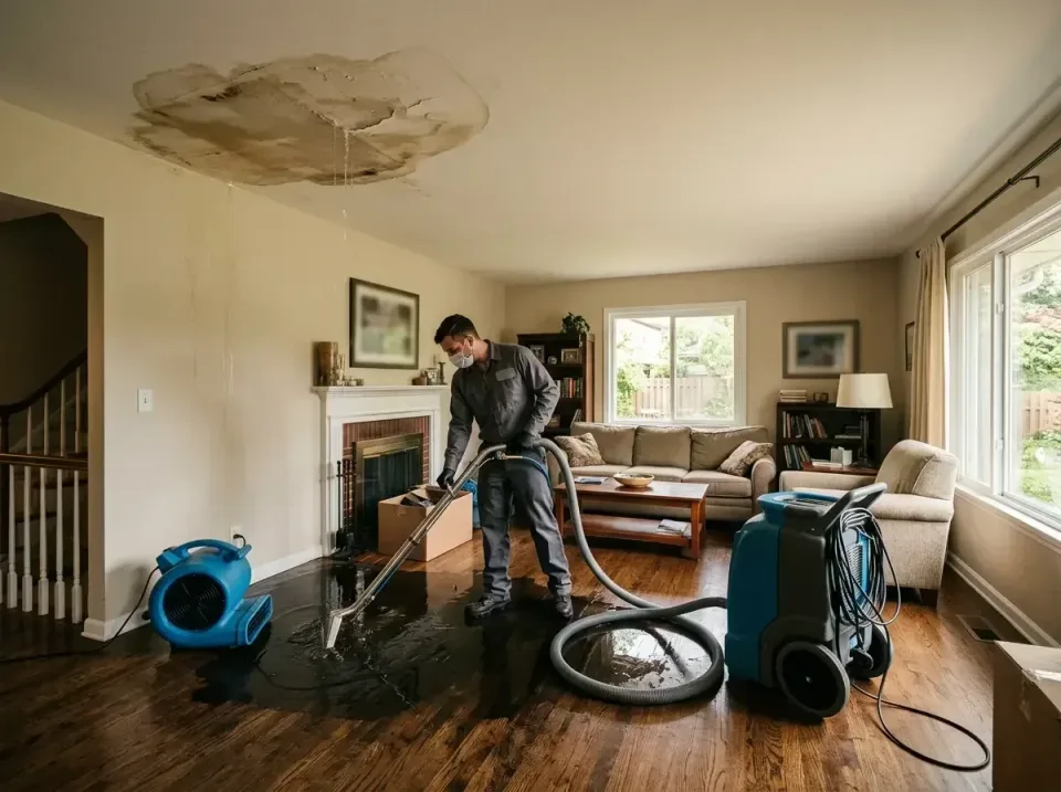 attic-pipe-burst-ceiling-drip-008 — frequently asked questions, Water Damage Restoration & Carpet Care in Quincy, MA